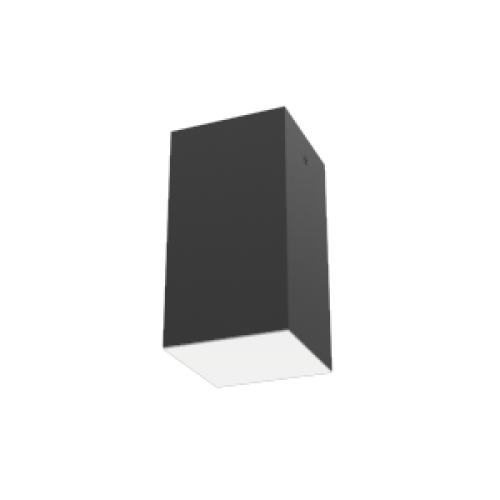 Светильник светодиодный DL-Box 12Вт 4000К 90х90х170 накладной RAL9005 черн. муар с опаловым рассеив.
