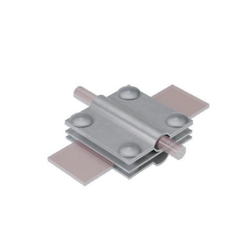 Соединитель заземляющий 4SZ-D5-12-D10-20-B40 INOX304 для прутка d5-12мм стержня d10-20мм полосы до 4