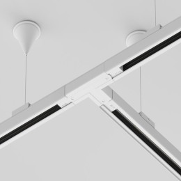 Коннектор Т-образный прав. Trinity бел. Voltega TRA-VGL005CT-31W-R