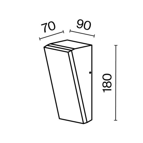 Светильник Brick 10Вт 3000К IP54 бра настен. Maytoni O436WL-L10GF3K1