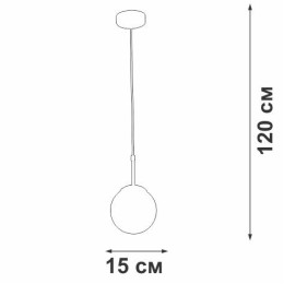 Люстра V2986-1/1S 1хE27 макс.40Вт Vitaluce