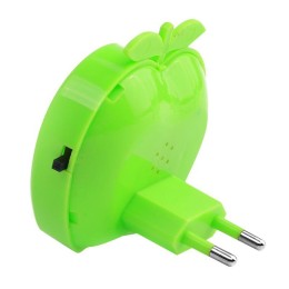 Светильник светодиодный NL-232 "Яблоко" 220В ночник с выкл. зел. Camelion 13807