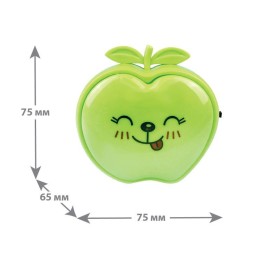Светильник светодиодный NL-232 "Яблоко" 220В ночник с выкл. зел. Camelion 13807