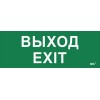 Этикетка самоклеящаяся "Выход-EXIT" ДПА IP20/54 IEK LPC10-1-24-09-VYHD