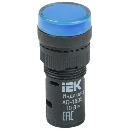 Лампа светосигнальная AD16DS d16мм 24В AC/DC син. KARAT IEK BLS10-ADDS-024-K07-16