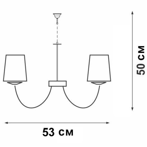 Люстра V3325/5 5хE14 макс.40Вт Vitaluce
