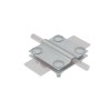 Соединитель крестообразный 2XS-D5-12-B30 INOX304 для прутка d5-12мм и полосы до 30мм с 2 пластинами