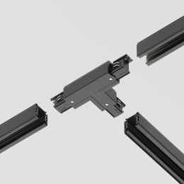 Коннектор Т-образный прав. Trinity черн. Voltega TRA-VGL005CT-31B-R