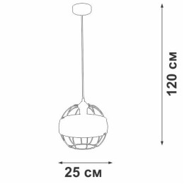Люстра V3973-1/1S 1хE27 макс.40Вт Vitaluce