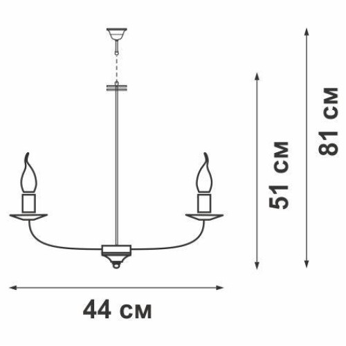 Люстра V4143/4 4хE14 макс.40Вт Vitaluce