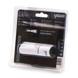 Фонарь аккумуляторный налобный GFL409 5Вт 200лм Li-ion 1200мА.ч LED GAUSS GF409