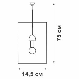 Люстра V4171-1/1S 1хE27 макс.60Вт Vitaluce