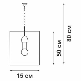 Люстра V4172-1/1S 1хE27 макс.60Вт Vitaluce