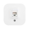 Розетка компьютерная 1-м ОП Quteo RJ45 кат.5E UTP бел. Leg 782224
