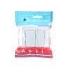 Выключатель 2-кл. 1п СП ASTI 10А IP20 в сборе бел. LEZARD 7081-0202-101