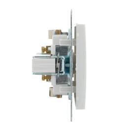 Розетка телевизионная проходная TV СП Rain 16А IP20 механизм бел. LEZARD 703-0288-129