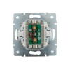Розетка телевизионная проходная TV СП Rain 16А IP20 механизм бел. LEZARD 703-0288-129