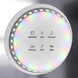 Лента светодиодная 24В 5050 21Вт/м RGB IP20 черн. (уп.5м) Maytoni 20038