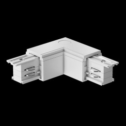 Коннектор угловой внешн. Trinity бел. Voltega TRA-VGL005CL-31W-L