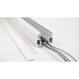 Трек SY-601201-CL-2-WH низковольтный встраив. в натяжной потолок без провода питания бел. SWG PRO 00