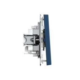 Выключатель 2-кл. ArtGallery 10AX быстрозажим. клем. механизм аквамарин SE GAL001151S