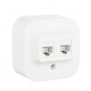 Розетка компьютерная 2-м ОП Quteo RJ45 кат.5E UTP бел. Leg 782228