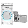 Блок ОП Dita (розетка 16А 250В с заземл. + 1-кл. выкл. 10А) IP54 сер. TOKOV ELECTRIC TKL-DT-V1RZ-C06