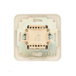 Выключатель 2-кл. 1п СП ASTI 10А IP20 в сборе жемчуж./бел. перламутр. LEZARD 7081-3030-101