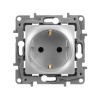Розетка 1-м СП Etika 16А IP31 250В 2P+E с заземл. защ. шторки немецк. стандарт винтов. клеммы механи