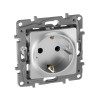 Розетка 1-м СП Etika 16А IP31 250В 2P+E с заземл. защ. шторки немецк. стандарт винтов. клеммы механи