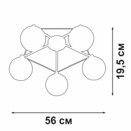 Люстра V4703-1/5PL 5хE27 макс.40Вт Vitaluce