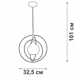 Люстра V4735-1/1S 1хE27 макс.60Вт Vitaluce