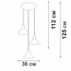 Люстра V4785-0/3S 3хE27 макс.40Вт Vitaluce