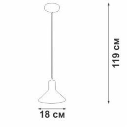 Люстра V4786-1/1S 1хE27 макс.40Вт Vitaluce