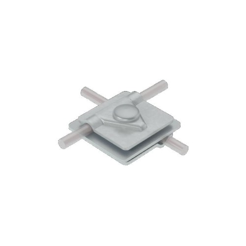 Соединитель универсальный 3USM-D5-10 INOX304 для прутка d5-10мм с 3 пластинами 40х40мм нерж. сталь К