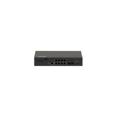 Коммутатор управляемый L2 8 Base-T 10/100/1000Мбит/с портов 2 SFP 1000Мбит/с 1 Console 1U 19дюйм 220