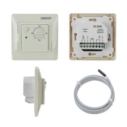 Терморегулятор механический RX-308G бежевый (совместим с Schneider серии Glossa Atlas Sedna W59) Rex