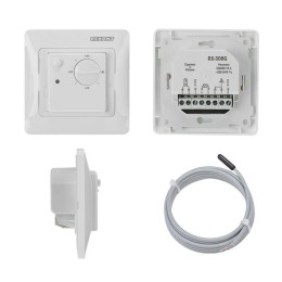 Терморегулятор механический RX-308G бел. (совместим с Schneider серии Glossa Atlas Sedna W59) Rexant