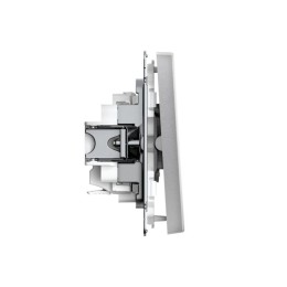 Выключатель 2-кл. ArtGallery 10AX быстрозажим. клем. механизм алюм. SE GAL000351S