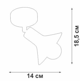 Люстра V4807-1/1PL 1хE27 макс.40Вт Vitaluce