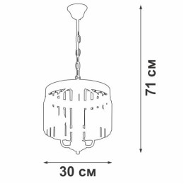 Люстра V5228-0/3 3хE14 макс.40Вт Vitaluce