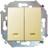 Выключатель 2-кл. СП Simon 15 16А IP20 с подсветкой винтов. зажим механизм сл. кость Simon 1591392-0