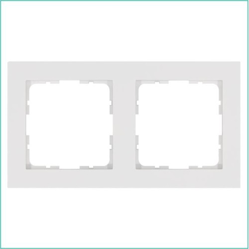 Рамка 2-м G-Classic бел. глянцевый Jasmart G1002W