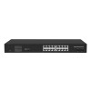 Коммутатор неуправляемый 16PoE 802.3af/at портов 1000Мбит/с 9-16 порт до 250м cat6 2 SFP порта 1000М