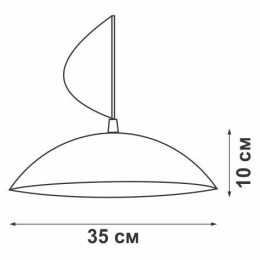 Люстра V6137/1S 1хЕ27 макс.100Вт Vitaluce
