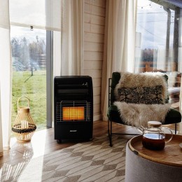 Обогреватель инфракрасный газовый для дома 4.2кВт для баллона 27л черн. Rexant 60-0022