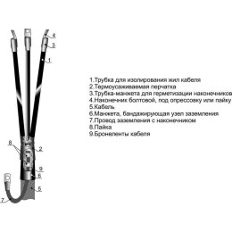 Муфта кабельная концевая внутр. установки 10кВ 3КВТп-10 (25-50) Михнево 002001