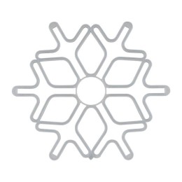 Фигура светодиодная "Снежинка" 60х60см LED син. 42Вт IP65 гибкий неон Neon-Night 501-343