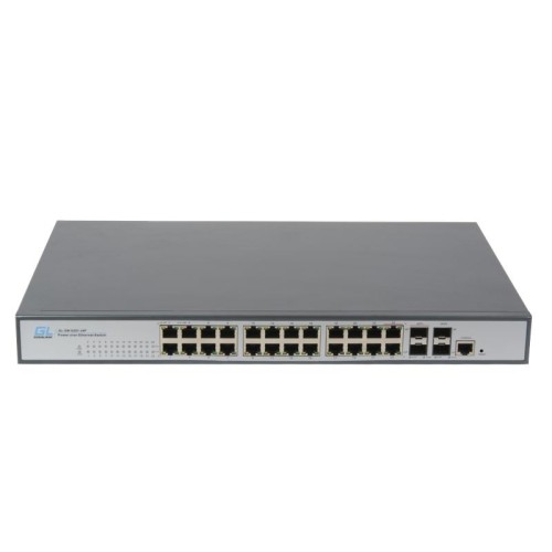 Коммутатор управляемый L2 PoE 24 Base-T 1000Мбит/с портов 802.3af/at 4 combo Base-TX/SFP 1000Мбит/с