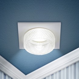 ЭРА Встраиваемый светильник декоративный DK110 WH/CL MR16 GU5.3 белый прозрачный